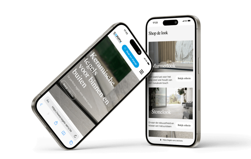 Serry website mockup Serry website mockup