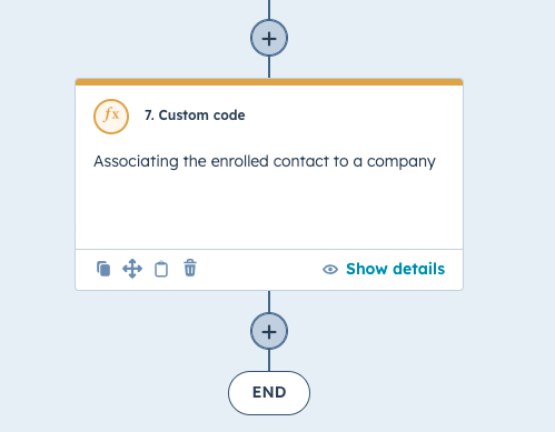 custom code description workflow