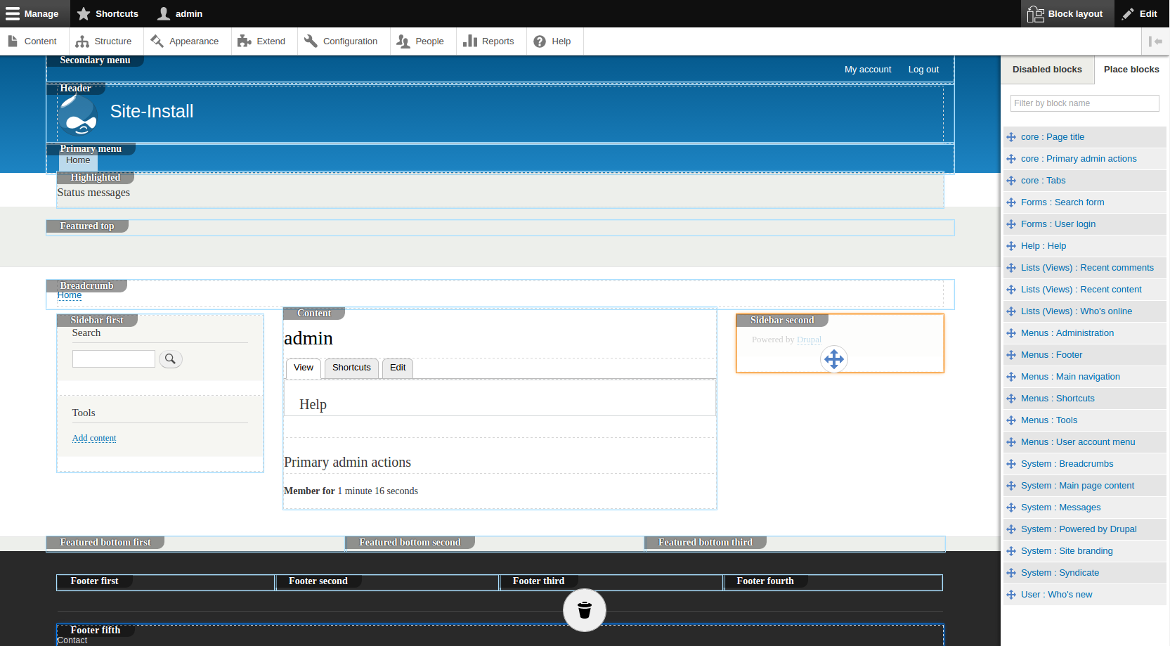 Drupal Interface Drupal Interface